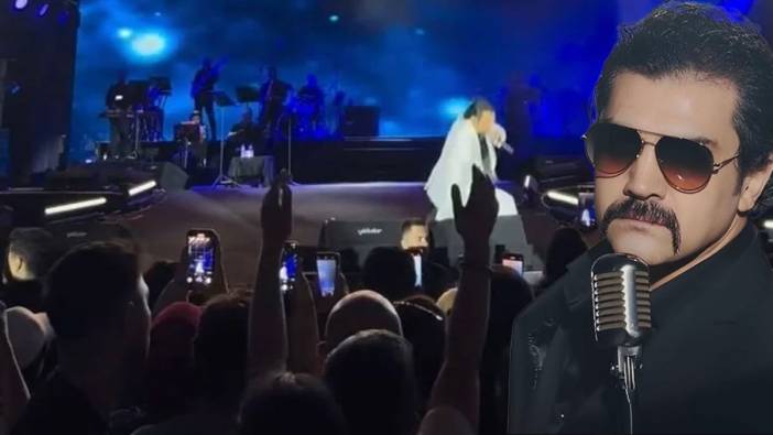 Bayhan'ın konserinde yürekler ağza geldi! Şarkı söylerken bir anda yere düştü
